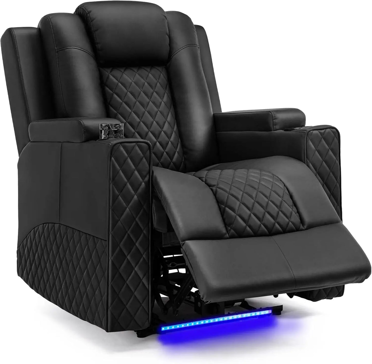 KAYDEN Power Recliner Chair - Electric Massage Recliner Sofa for Living Room - 32.5" W
