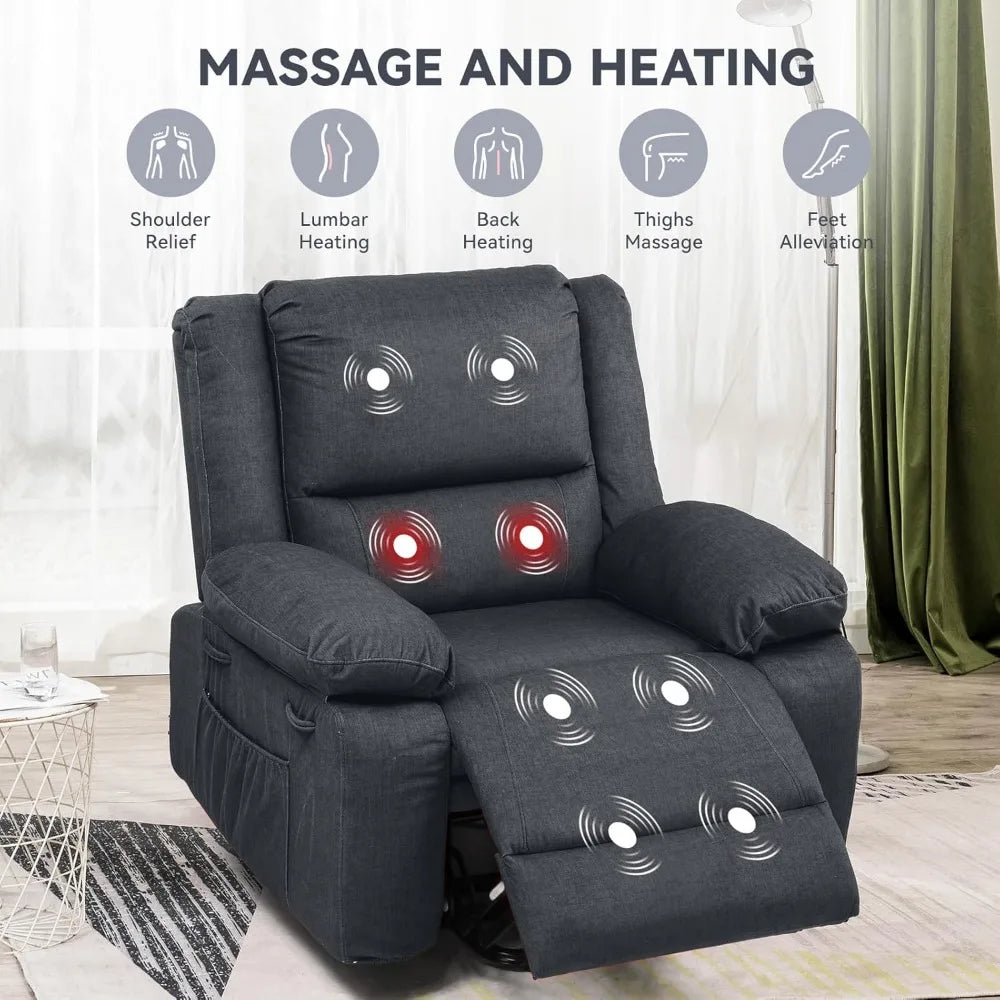 LUIS Power Lift Recliner Chair for Elderly-32.5" W