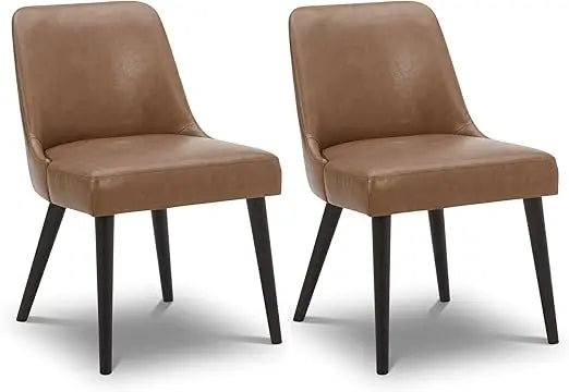 MILA Mid-Century Modern Dining Chairs Upholstered Fabric Accent Chair - 20.5" W