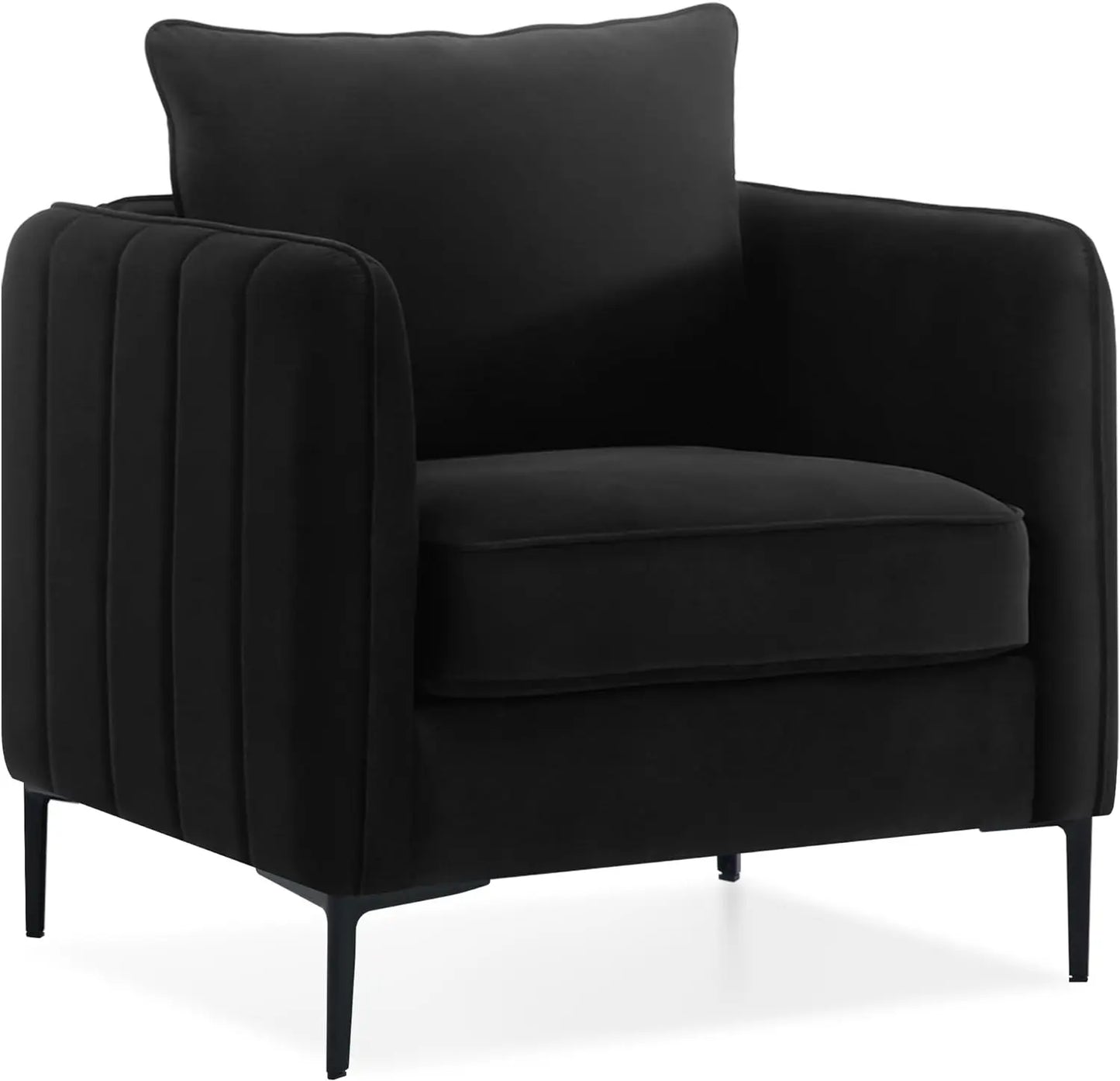 MARIA Modern Velvet Accent Chair - Upholstered Armchair - 32.68" W