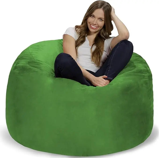 ELORA ChillZen 4FT Microfiber Bean Bag Chair – Memory Foam Lounge Seat | 48'' W