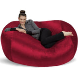 CARMEN LoungaNest XL Plush Bean Bag Lounger – Memory Foam Sofa Style | 72'' W