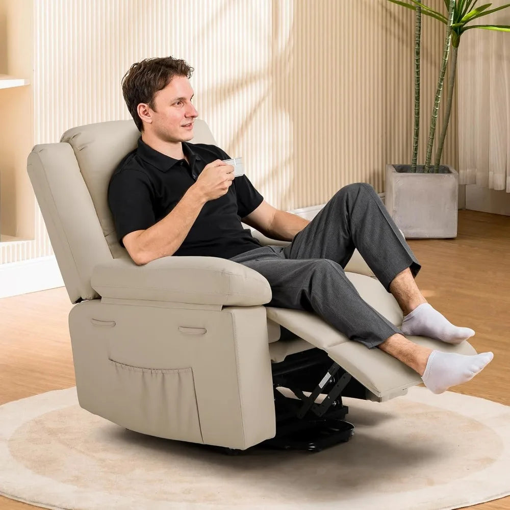 COOPER Power Lift Recliner for Elderly with Heat & Massage – 33.4" W
