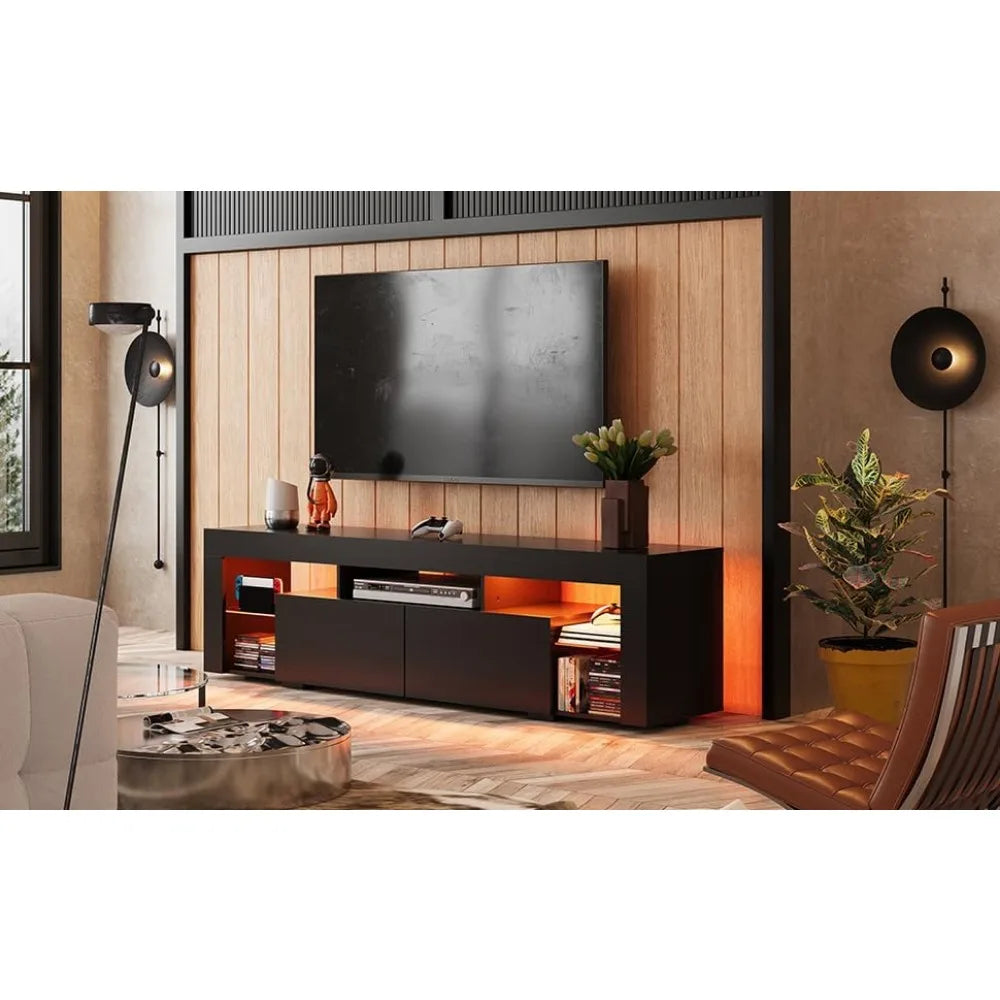 STELLA LED Entertainment Center TV Stand – 70" W