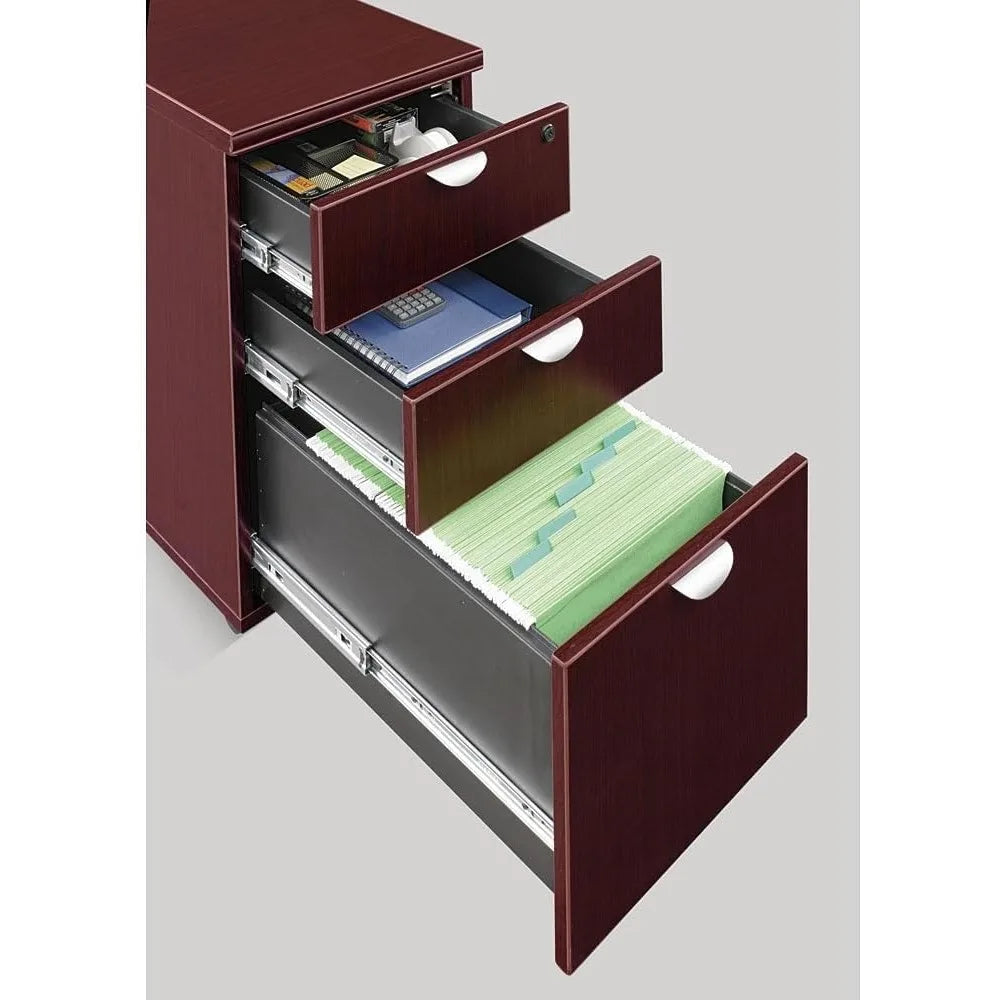 ALEXANDER Contempo Style 3-Drawer Office Filing Cabinet – Pedestal Type – 16" W