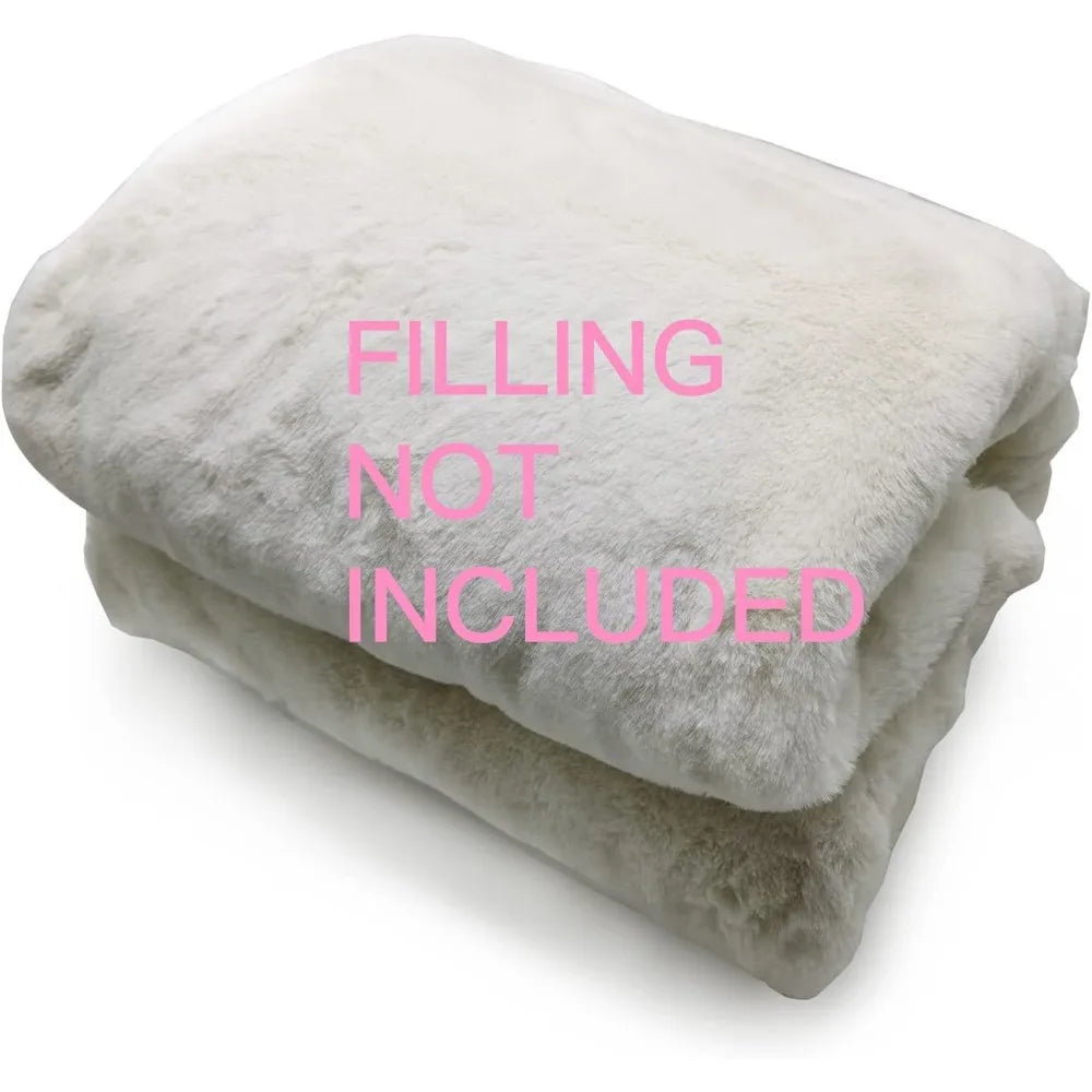 SAIGE LuxeFur 4FT Faux Fur Bean Bag Cover – Plush Lounge Chair Style | 47'' W