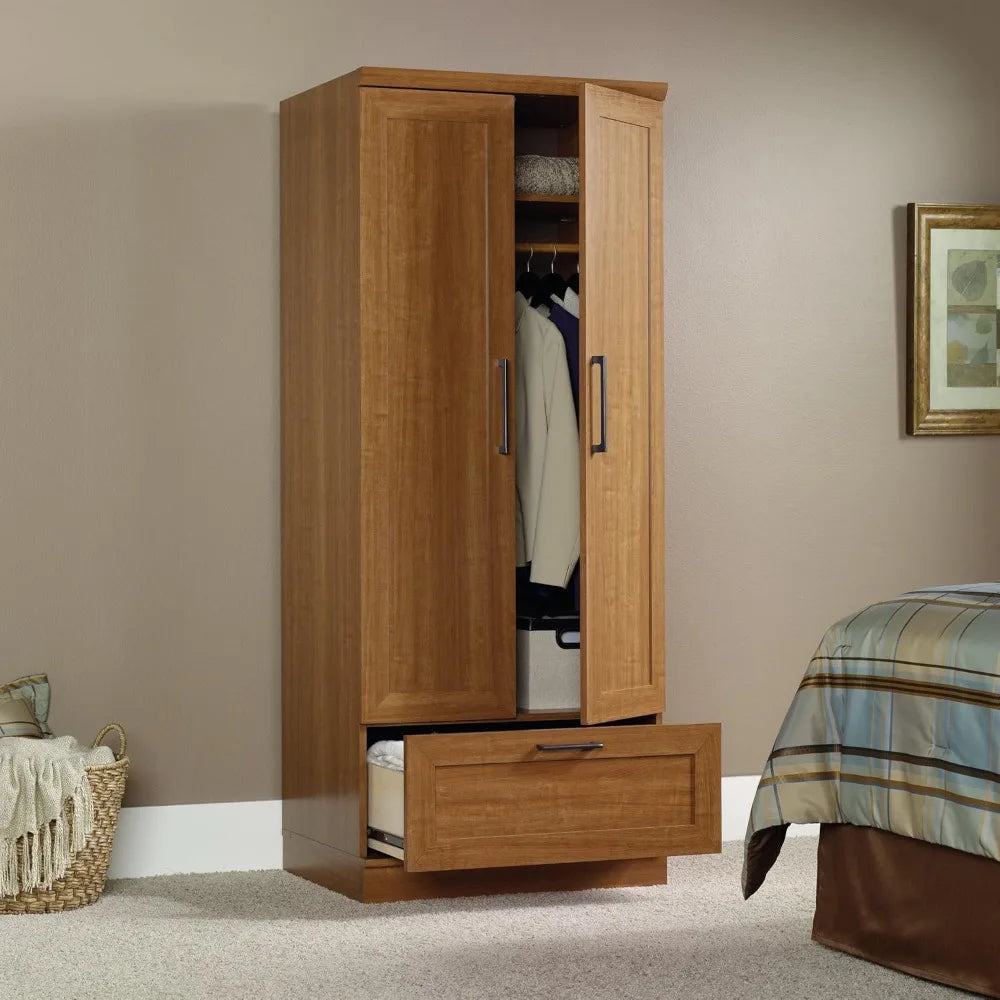 KATE Transitional Modern Wardrobe Cabinet | Bedroom Storage Armoire