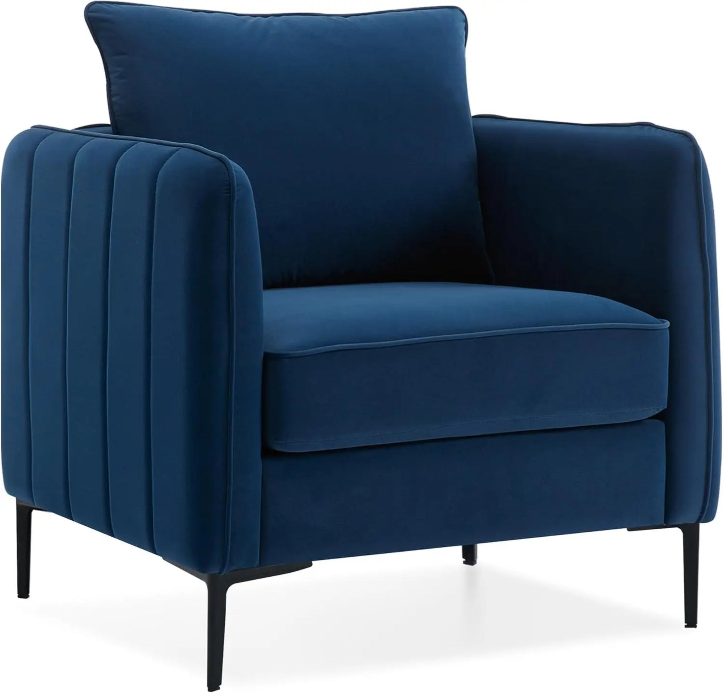 MARIA Modern Velvet Accent Chair - Upholstered Armchair - 32.68" W