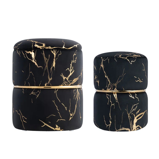 Lilly-Eve Velvet Ottoman