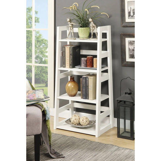 Designs2Go Trestle Bookcase, White