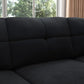 KATE Velvexa Modern Velvet Reversible Sectional Sofa | Convertible L-Shaped Couch – 82.7″ W