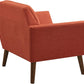 MOLLY INK+IVY Newport Mid-Century Modern Accent Chair – Textured Upholstered Seat - 29.5" W