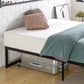 CAMILA  Abel 56.69'' Wide Minimalist Metal Platform Bed Frame – Queen Size Mattress Foundation