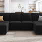 EMERY Modern U-Shaped Sectional Sofa – Convertible 6-Seater Couch | 102.4"W
