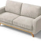 AIDEN Modern Loveseat Sofa, Deep Seat Couch with Solid Wood Frame - 68"