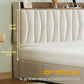 LILLIAN Modern Upholstered Platform Bed Frame with Storage Headboard & Charging Station