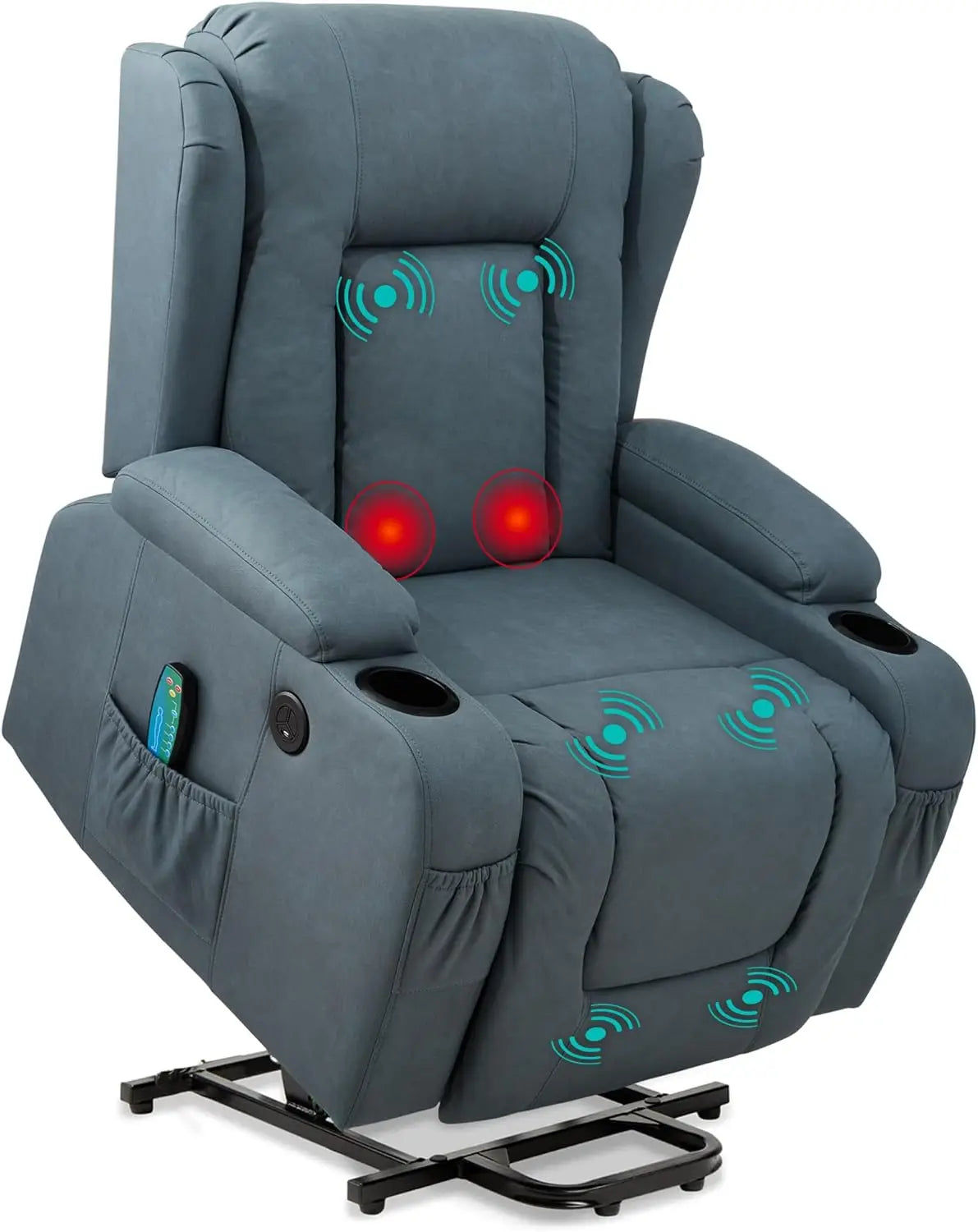 KIMBERLY PU Leather Modern Minimalist Style Lift Recliner Chair - 33" W