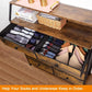 BLAIR Rustic Industrial 8-Drawer Tall Dresser - 37.6" Wide Storage Chest