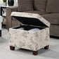 JASON Madison Storage Ottoman – Modern Fabric Storage Bench – 17.75" W