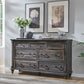 KALI Farmhouse 7-Drawer Wide Wood Dresser - 54'' Rustic Storage Chest