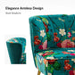 RUBY USA Loveseat Sofa – Modern Floral 2-Seat Armless Couch - 46.7" W