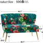 RUBY USA Loveseat Sofa – Modern Floral 2-Seat Armless Couch - 46.7" W