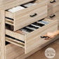 LUCILLE Modern Wood Dresser for Bedroom - 47.24'' Wide, 6 Drawers Storage Cabinet