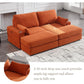 AALIYAH Modern Minimalist Sleeper Sofa – Cloud Couch with USB Ports - 82.7"