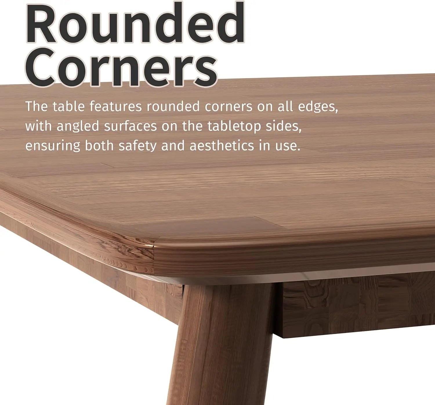 MEGAN Modern Mid-Century Oak Rectangular Dining Table – 31.5"W