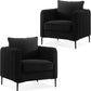 MARIA Modern Velvet Accent Chair - Upholstered Armchair - 32.68" W
