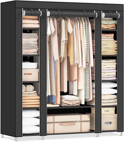 IZABELLA Modern Portable Fabric Closet Wardrobe | Clothes Storage Organizer