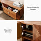 BRANDON Mid Century Modern TV Stand with 4 Drawers - 66"