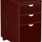 ALEXANDER Contempo Style 3-Drawer Office Filing Cabinet – Pedestal Type – 16" W 