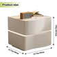 ARIYAH Modern LED Leather Nightstand with Drawers - 2-Drawer Bedside Table 22''