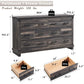 KIARA Farmhouse Rustic 7-Drawer Dresser – Antique Wooden Storage Chest – 54'' Wide  Description: