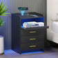 TRINITY Smart Nightstand with RGB Lights & Wireless Charging