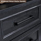 AMARI Farmhouse Nightstand with Charging Station – Rustic End Table with Storage Drawers – 18” Wide
