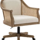 UKRAINE Upholstered Home Office Chair, Adjustable Swivel Rolling Task Chair - 23.5" W