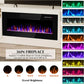 MAYA Fireplace TV Stand with 36" Electric Fireplace – 70" W 