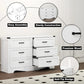 NYLA Modern Minimalist Wide Wooden Dresser - 47''