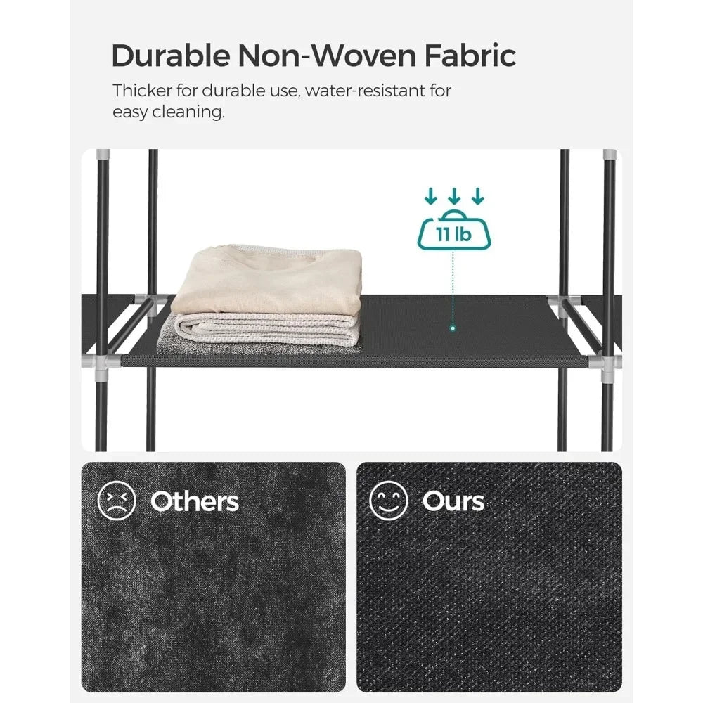 IZABELLA Modern Portable Fabric Closet Wardrobe | Clothes Storage Organizer