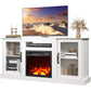 GRACIE Avenmoor Modern Fireplace TV Stand – Entertainment Console, 58" Wide