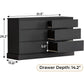 GIA Modern Minimalist 6-Drawer Wooden Dresser – Wide Storage Chest | 51.5'' W