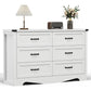 NYLA Modern Minimalist Wide Wooden Dresser - 47''