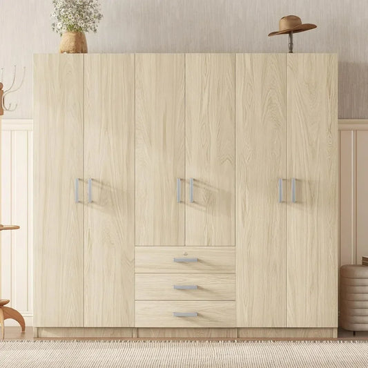 MAKAYLA Modura 6-Door Minimalist Wardrobe Closet