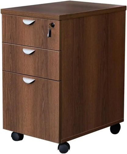 ALEXANDER Contempo Style 3-Drawer Office Filing Cabinet – Pedestal Type – 16" W 