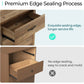 BLAKE Rustic Farmhouse 8-Drawer Dresser - Wooden Bedroom Storage Chest - 40'' Wide