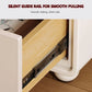 RAVEN Modern Cream Style Nightstand - 18.9'' Wide Light Luxury Bedside Cabinet