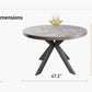 MARGARET Metro Modern Round Dining  with Circle Kitchen Table - 47.2"W