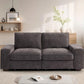 Elizabeth Modern 2-Seater Sofa Couch with Seat Storage Loveseat Sofa - 73"